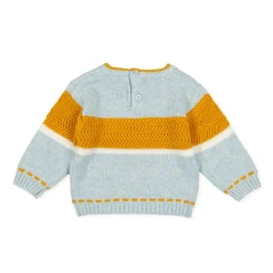 Tutto Piccolo Jersey Tricot Knitted Sweater - Porcelain Online