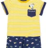 Tutto Piccolo Short Set - Yellow/Navy Outlet