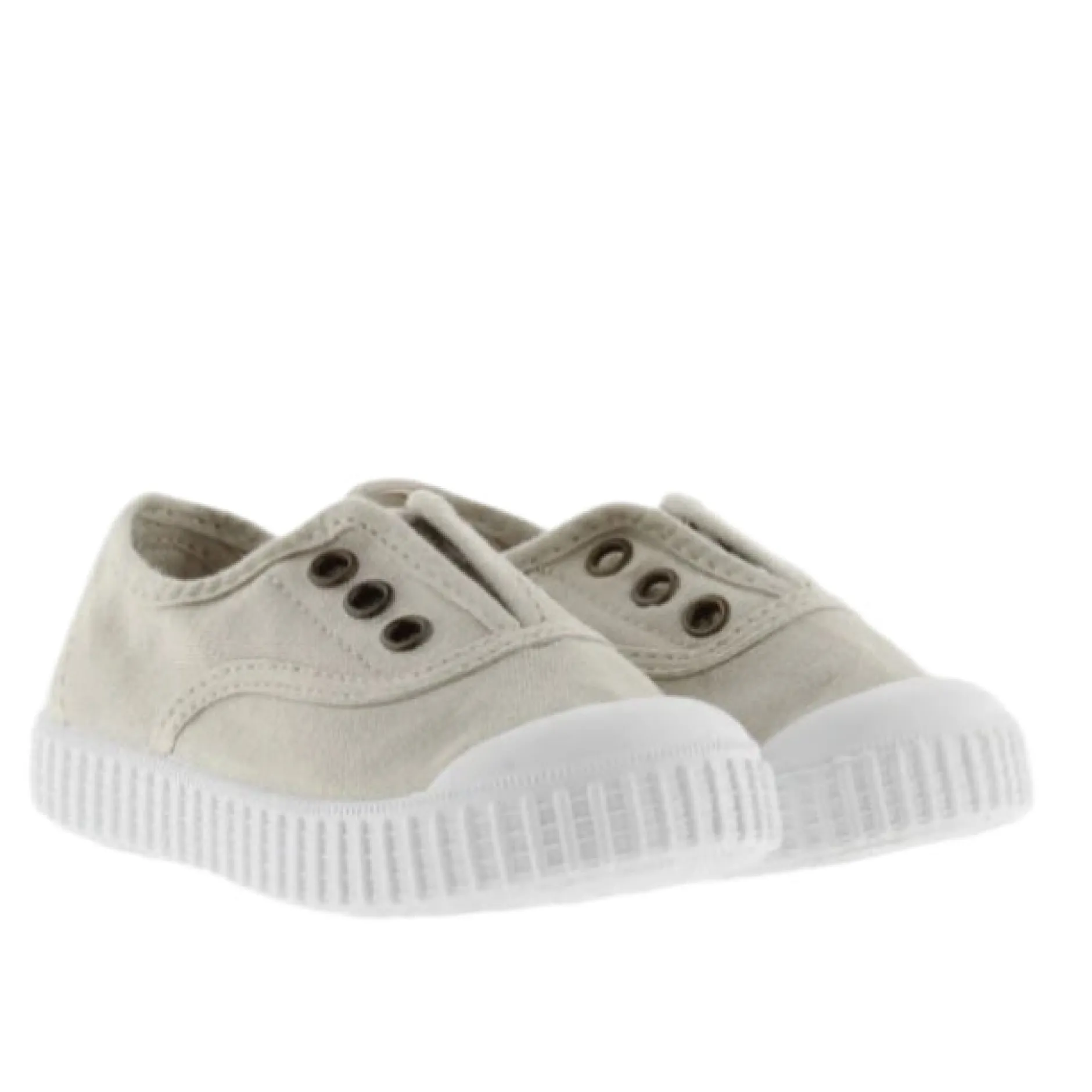 Victoria Boy's and Girl's Inglesa DREC Canvas Trainers - Hielo Sale