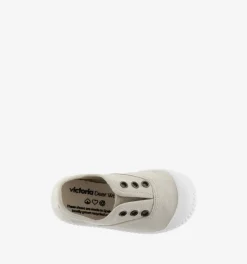 Victoria Boy's and Girl's Inglesa DREC Canvas Trainers - Hielo Sale