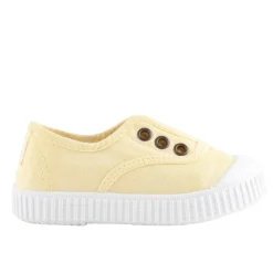 Victoria Girl's Inglesa DREC Canvas Trainers - Banana New