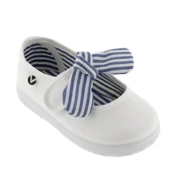 Victoria Girl's OJALÁ Canvas Mary Jane Shoes - Blanco Fashion