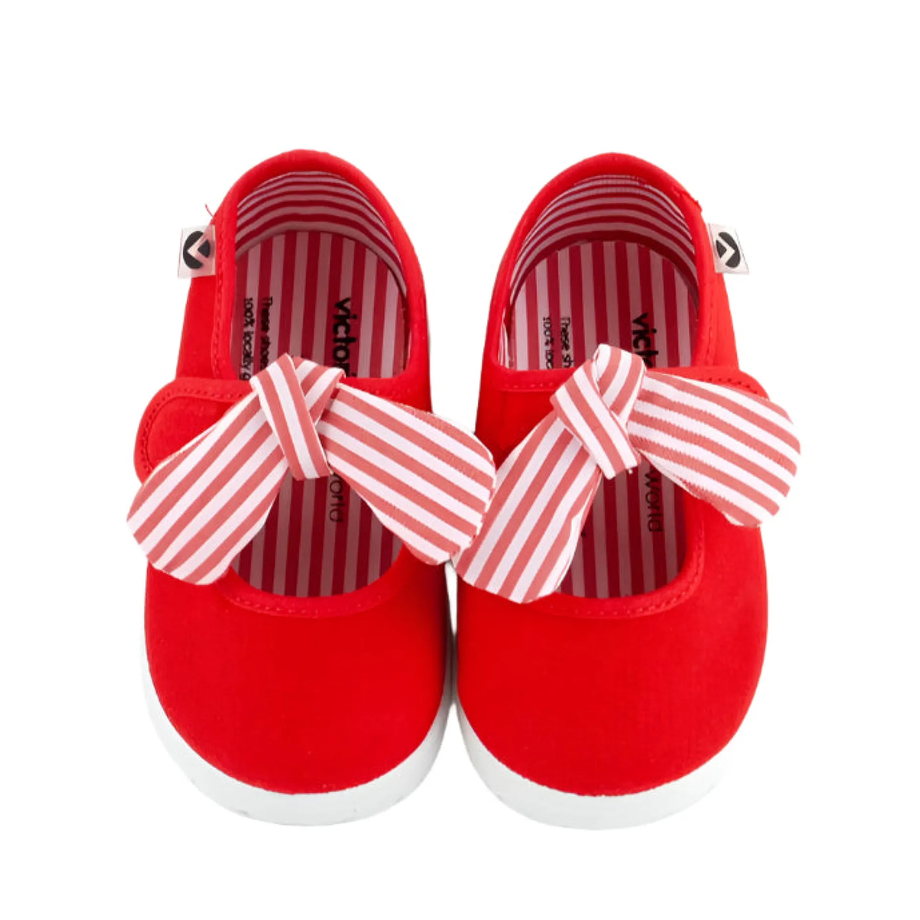 Victoria Girl's OJALÁ Canvas Mary Jane Shoes - Rojo New