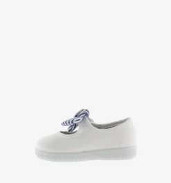 Victoria Girl's OJALÁ Canvas Mary Jane Shoes - Blanco Fashion