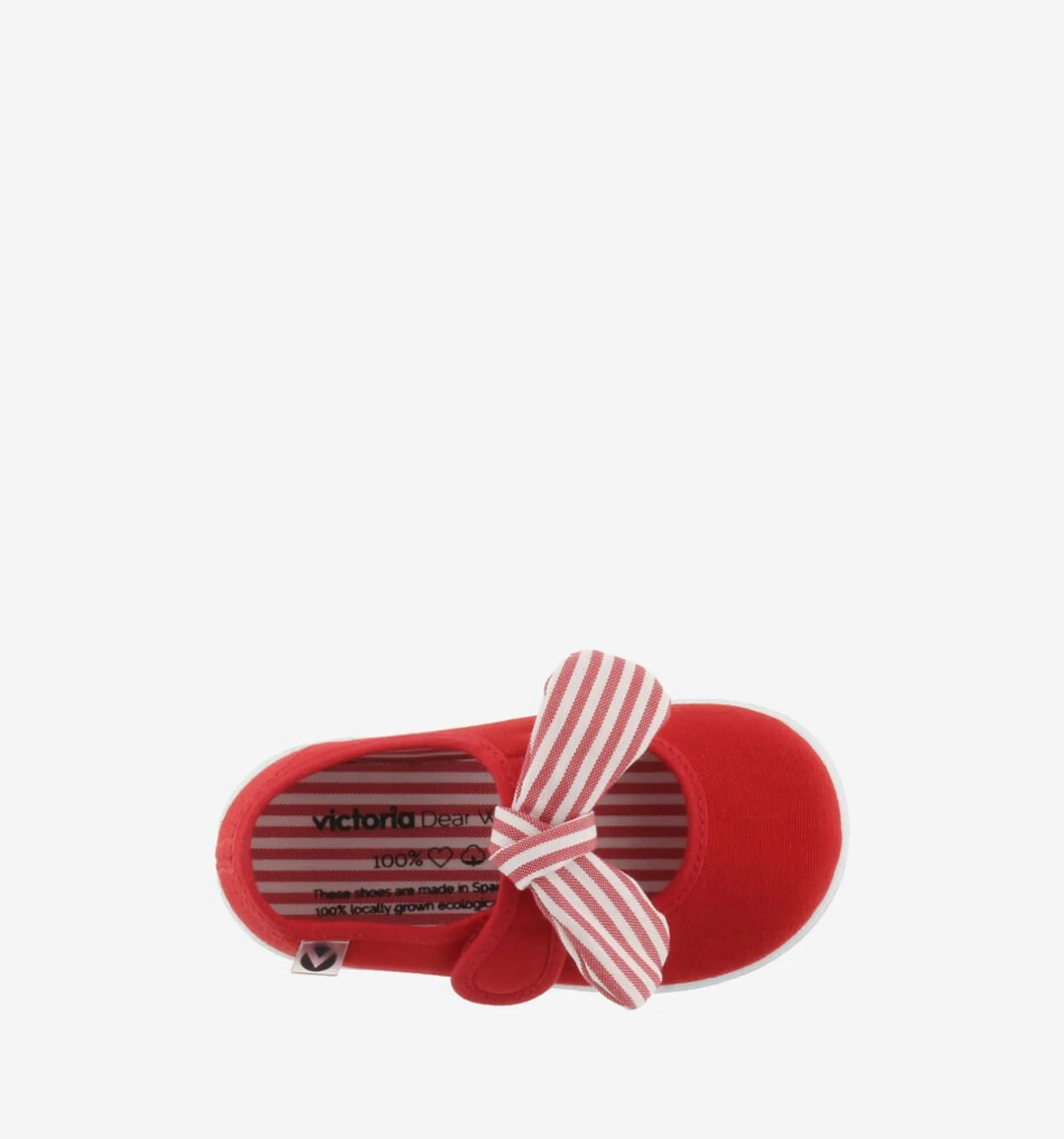 Victoria Girl's OJALÁ Canvas Mary Jane Shoes - Rojo New