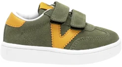 Victoria Millas Suede Sneaker Kaki Hook and Loop for Boy's and Girl's Clearance
