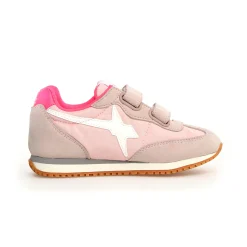 W6YZ Girl's Samoa Vl-J Casual Shoes - Cipria / White / Fuchsia Fluo New