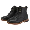 Young Soles Girl's Buster Brogue Leather Boot - Black Discount